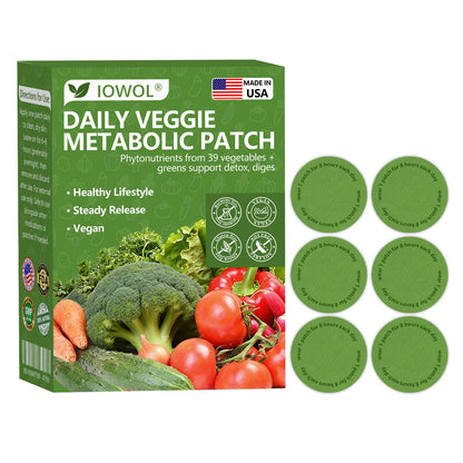🇺🇸 Boutique officielle | 🥦 Patch métabolique IOWOL® aux extraits de 39 légumes pour soutenir la digestion, la détox et l’énergie au quotidien. ✨